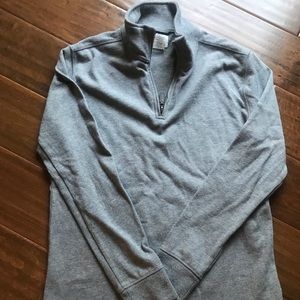 J Crew Crewcuts 14 1/4 zip Sweatshirt Sweater Gray